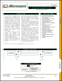 Click here to download LX5251 Datasheet