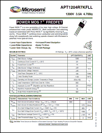 Click here to download APT1204R7KFLL Datasheet