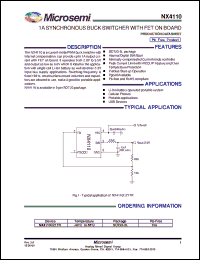 Click here to download NX4110CZ1TR Datasheet