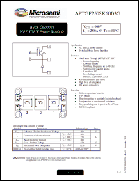 Click here to download APTGF250SK60D3G Datasheet