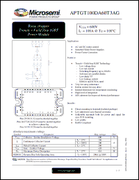 Click here to download APTGT100DA60T3AG Datasheet