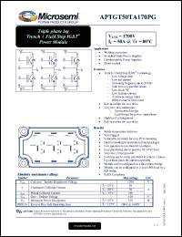 Click here to download APTGT50TA170PG Datasheet