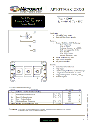 Click here to download APTGT400SK120D3G Datasheet