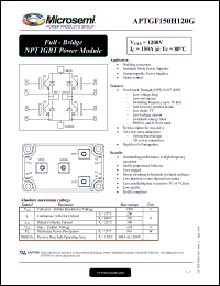 Click here to download APTGF150H120G Datasheet