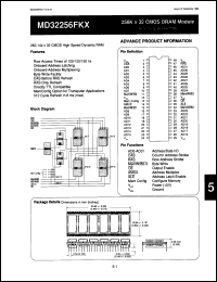 Click here to download MD32256FKXI10/AD4 Datasheet
