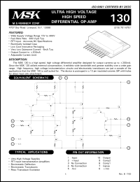 Click here to download MSK130 Datasheet