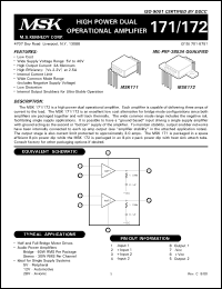 Click here to download MSK171 Datasheet