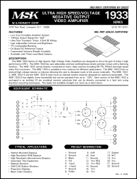 Click here to download MSK1933U-0 Datasheet