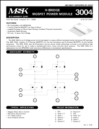 Click here to download MSK3004 Datasheet