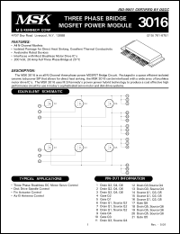 Click here to download MSK3016 Datasheet