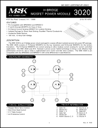 Click here to download MSK3020 Datasheet
