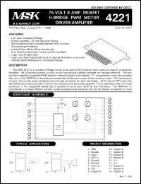 Click here to download MSK4221 Datasheet
