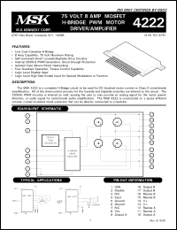 Click here to download MSK4222 Datasheet