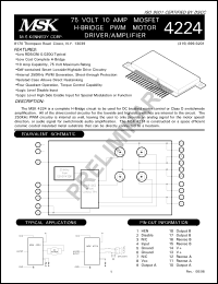 Click here to download MSK4224 Datasheet