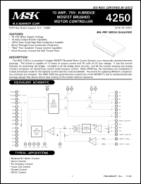 Click here to download MSK4250H Datasheet