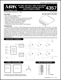 Click here to download MSK4357D Datasheet