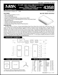 Click here to download MSK4358ES Datasheet