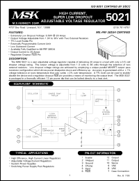 Click here to download MSK5021 Datasheet