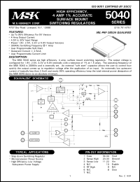 Click here to download MSK5040-3.3 Datasheet