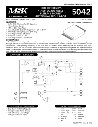 Click here to download MSK5042E Datasheet