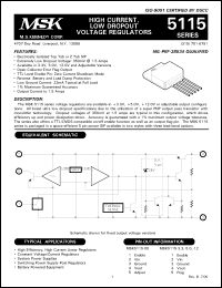 Click here to download MSK5115-5ZU Datasheet