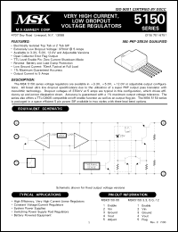 Click here to download MSK5150-3.3BZS Datasheet