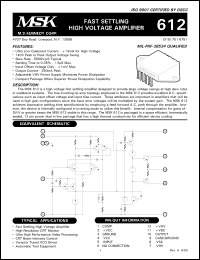 Click here to download MSK612 Datasheet