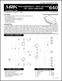 Click here to download MSK640B Datasheet