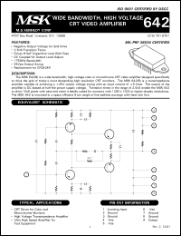 Click here to download MSK642 Datasheet