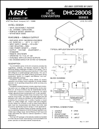 Click here to download DHC2805SE Datasheet