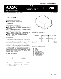 Click here to download EFJ2803 Datasheet