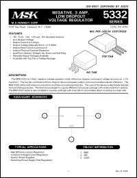 Click here to download MSK5332-15HS Datasheet