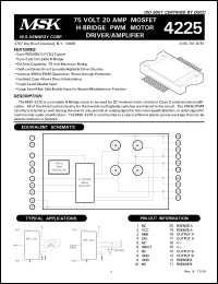 Click here to download MSK4225S Datasheet