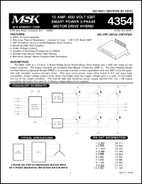 Click here to download MSK4354ES Datasheet