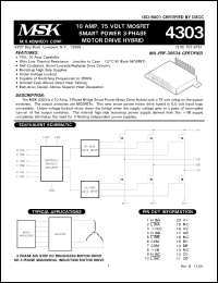 Click here to download MSK4304ES Datasheet
