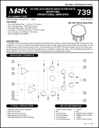 Click here to download MSK739E Datasheet