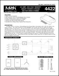 Click here to download MSK4422S Datasheet