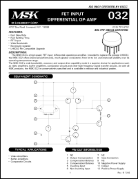 Click here to download MSK032B Datasheet