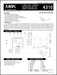 Click here to download MSK4310D Datasheet
