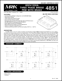 Click here to download MSK4851E Datasheet