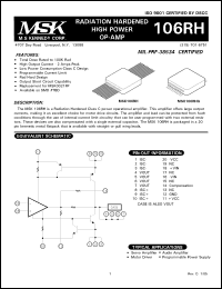 Click here to download MSK106RHG Datasheet