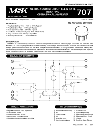 Click here to download MSK707H Datasheet