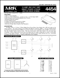 Click here to download MSK4454U Datasheet