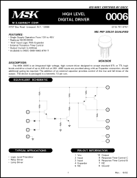 Click here to download MSK0006 Datasheet