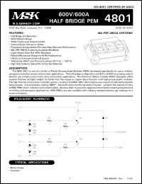 Click here to download MSK4801 Datasheet