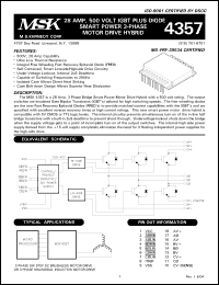 Click here to download MSK4357HS Datasheet