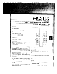 Click here to download MK50240P Datasheet