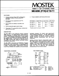 Click here to download MK4096N-16 Datasheet