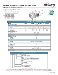 Click here to download K1110BACS Datasheet