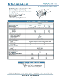 Click here to download K1570AQH Datasheet